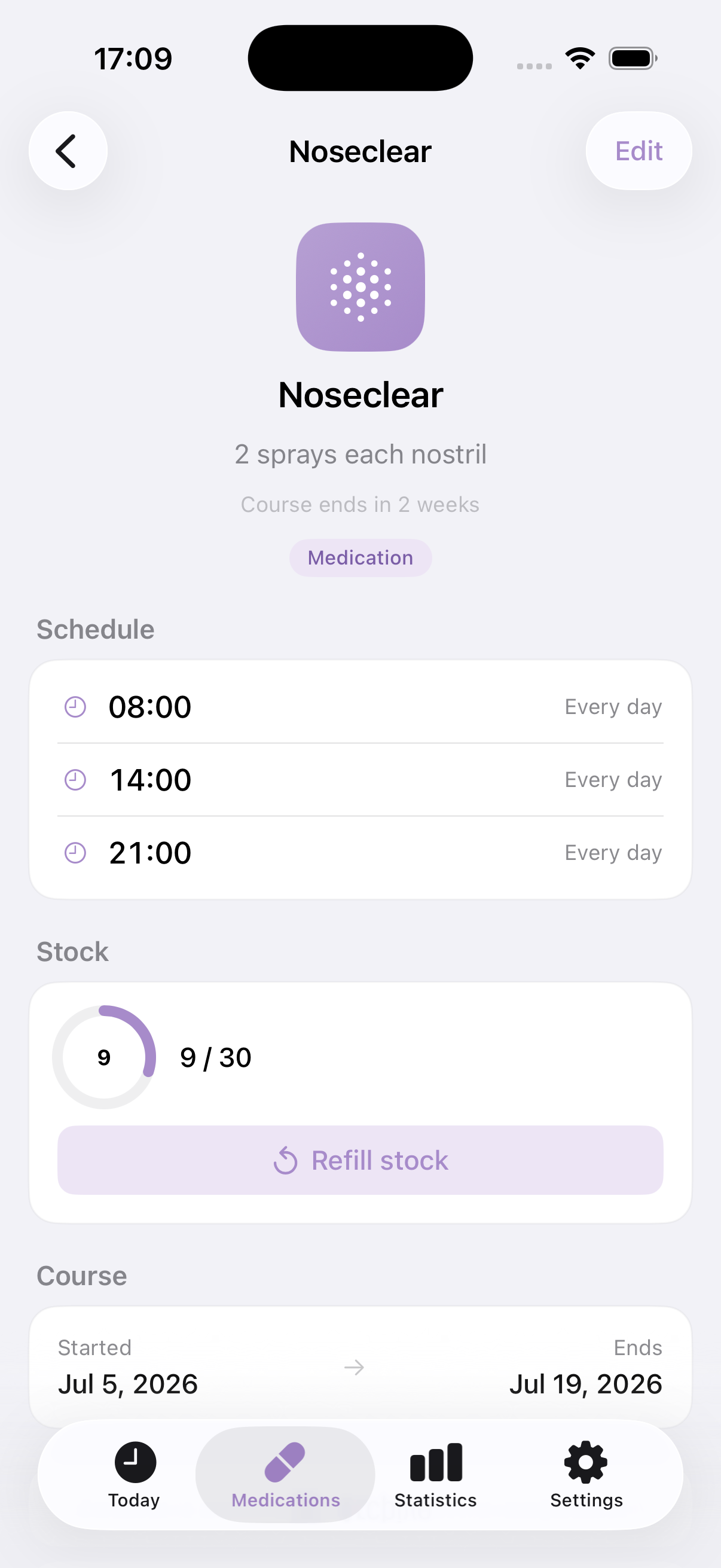 Medication detail